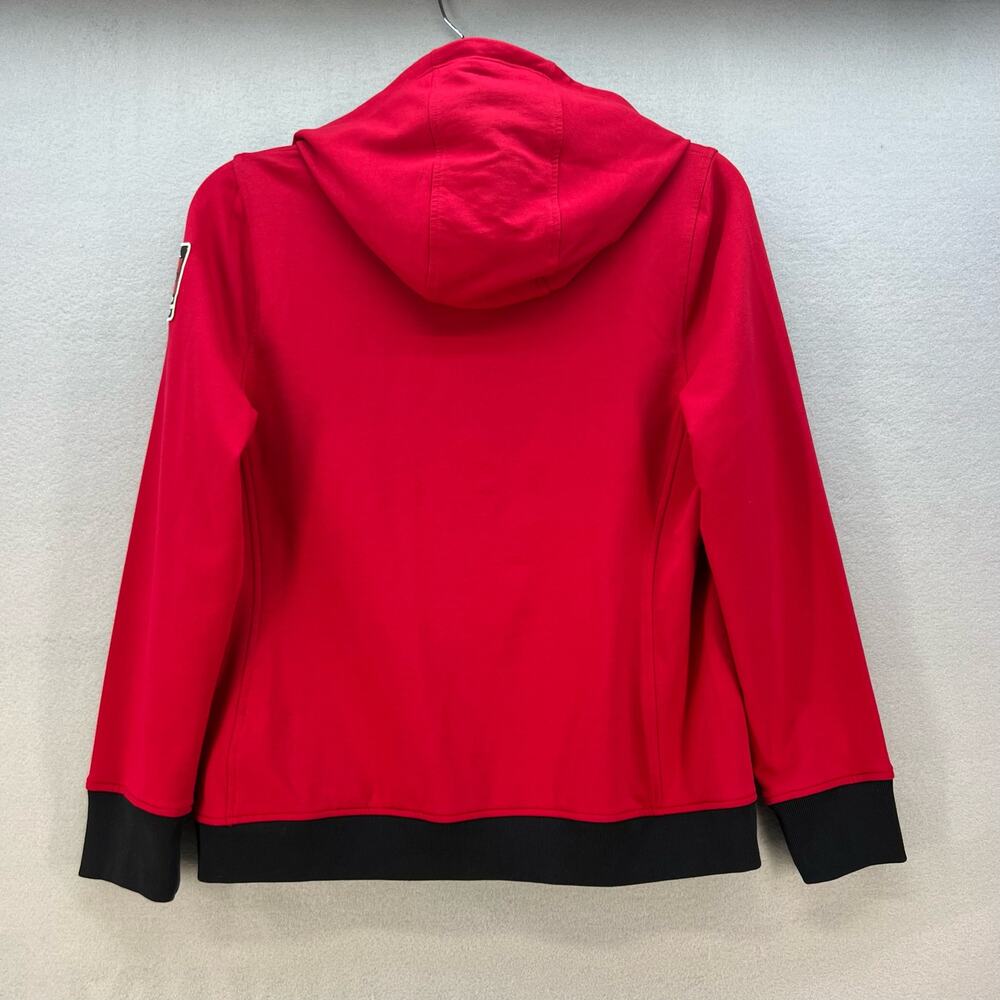 Ralph Lauren Active LRL Jacket Women's L Red Black Full Zip Hooded Preppy Luxury - Picture 9 of 12